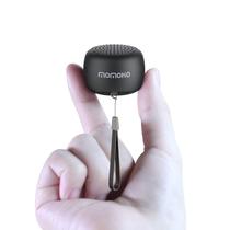 MOMOHO, o menor mini alto-falante Bluetooth, alto-falantes minúsculos sem fio com microfone embutido, alto-falante portátil com emparelhamento TWS para caminhadas, corrida, carro, atividades ao ar livre, viagens e presentes (preto)