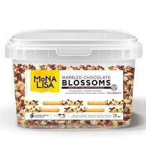 Monalisa Blossoms Branco e Meio Amargo 1kg - Callebaut