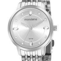 Mondaine Fem. Prata Cristais 5ATM 32336LOMVNE3 Mondaine Fem. Prata Cristais 5ATM 32336LOMVNE3