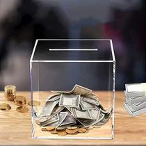 Money Box Acrylic Savings Challenge Atm Piggy Bank