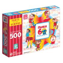 Mônica 60 Anos Quebra-Cabeça 60x40cm 500pçs Nig Brinquedos
