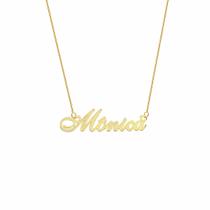 Mônica colar de nome folheado a ouro 18k Mônica colar de nome folheado a ouro 18k