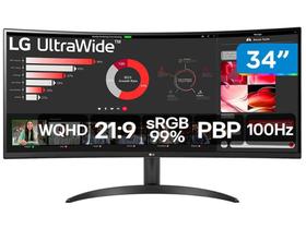 Monitor 100Hz WQHD Curvo UltraWide 5ms LG 34WR50QC-B 34" 2 HDMI Monitor 100Hz WQHD Curvo UltraWide 5ms LG 34WR50QC-B 34" 2 HDMI