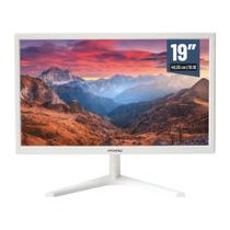 Monitor 19' HD LED, 60hz, HDMI, VGA, 3.6ms Branco - MYMAX