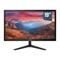 Monitor 19' HD LED, 60hz, HDMI, VGA, 3.6ms Preto - MYMAX