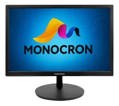 Monitor 19 Polegadas Preto Led Mn19r1 Monocron 75hz Hdmi Vga