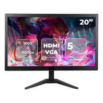 Monitor 20 Polegadas Tela Led Com Entrada Hdmi e Vga Bivolt