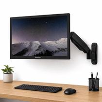 Monitor 21,5 Brazil Pc Full Hd 75 Hz + Suporte De Parede Bi Articulado Para Monitor Ergo Flexy