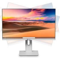 Monitor 23,8" Goldentec GT Full HD Branco, 120Hz, ajuste de altura e rotação