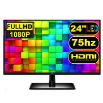 Monitor 24" LED Full HD Widescreen HDMI HQ 24HQ-LED VESA Ajuste de inclinação