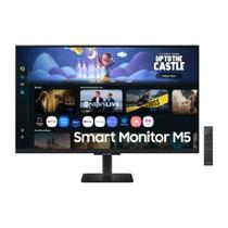Monitor 27" Samsung M5 Smart, Tela IPS Full HD, 5ms, HDR10, Aplicativos de Smart TV, Samsung TV Plus, Gaming Hub, LS27FM500ELXZD