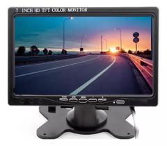 Monitor 7 polegadas full hd com vga e hdmi para monitoramento cftv e automotivo