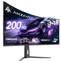 Monitor Amzfast AMZG34C8Q 34" Curvo 200Hz UWQHD Monitor Amzfast AMZG34C8Q 34" Curvo 200Hz UWQHD
