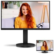 Monitor AOC 21,5" FHD 22B3HMF - 75Hz, 4ms, HDMI/VGA, Ajuste de Altura, Preto