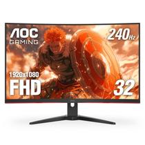 Monitor AOC C32G2ZE de 32 polegadas curvo Full HD 240 Hz AMD FreeSync