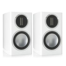 Monitor Audio Gold G100 - Par de caixas acústicas Boockshelf 2-vias 120w 8 ohms Branco Laqueado