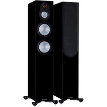 Monitor Audio Silver 300 7G Par de Caixas Acústicas Torre 3-vias 200W - Preto Laqueado