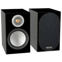Monitor Audio Silver 50 - Par de caixas acústicas Bookshelf 2-vias para Home Theater Preto Laqueado