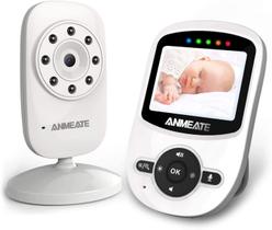 Monitor Bebê ANMEATE c/ Câmera Digital, 2.4Ghz, Temp. Monitor., Alcance 960ft