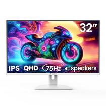 Monitor CRUA, painel VA branco QHD de 32 polegadas (2560x1440) de 75 Hz