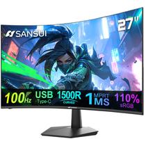 Monitor Curvo SANSUI 27" FHD 1080p 100Hz - USB Tipo C