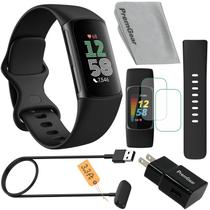 Monitor de atividade Fitbit Charge 6 preto, kit com pulseiras Monitor de atividade Fitbit Charge 6 preto, kit com pulseiras