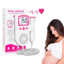 Monitor de Batimentos Cardíacos para Bebê Ultrassom Aparelho P/ Ouvir Coração Fetal Portátil
