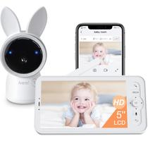 Monitor de Bebê ARENTI 2K - Câmera Smart com Tela de 5 Polegadas e Visão Noturna
