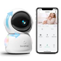 Monitor de bebê BondFree com câmera e áudio 2K, luz noturna RGB Monitor de bebê BondFree com câmera e áudio 2K, luz noturna RGB