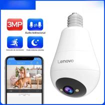 Monitor De Bebê Com Visão Noturna Colorida Wifi Lenovo E27, Câmera De Vigilância Sem Fio Com