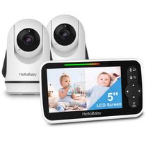 Monitor de Bebê HelloBaby com 2 Câmeras e Tela de 5 Polegadas