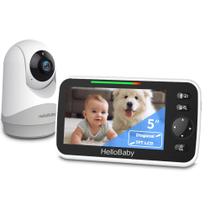 Monitor de Bebê HelloBaby HB6250 - Tela de 5" e Transmissão de Vídeo de 16h