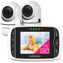 Monitor de Bebê HelloBaby HB65 com 2 Câmeras e Visão Noturna