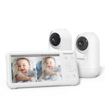 Monitor de bebê Momcozy 1080P 5" com tela dividida com 2 câmeras