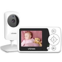 Monitor de Bebê VTimes com Câmera e Áudio - Tela LCD de 2,4 Polegadas