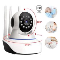 Monitor de Bebê Wifi 360 Visão Noturna Áudio para Proteger Casa