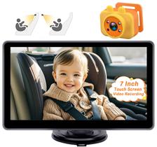 Monitor de câmera de carro de bebê Yakry com tela sensível ao toque de 7 polegadas 1080P HD