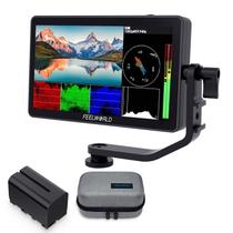 Monitor de campo de câmera FEELWORLD F6 Plus V2 6" com bateria