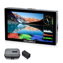 Monitor de campo de câmera FEELWORLD P6X 5,5" 1000nit com bateria