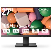 Monitor de computador KOORUI IPS Full HD de 27 polegadas (1080p) 100Hz