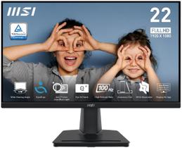 Monitor de computador MSI PRO MP225V 22 polegadas FHD 100Hz preto