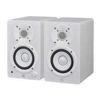 Monitor de estúdio Yamaha HS4 alimentado em branco, par