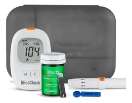 Monitor De Glicemia Glicocheck Medidor Para Aferir Glicose Multi Saude HC487