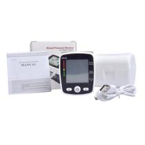 Monitor de Hematomanômetro de Pulso Recarregável USB Charging Cabl