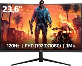 Monitor de jogos GAMEPOWER F10 23,6" curvo 120 Hz 1080p