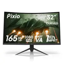 Monitor de jogos Pixio PXC325 32 polegadas 165 Hz FHD 1080p Curvo