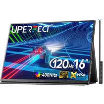 Monitor de jogos portátil UPERFECT 16 polegadas 120Hz HDR 400nits 1080P