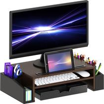 Monitor de mesa Stand Riser Simple Houseware com bandeja organizadora Monitor de mesa Stand Riser Simple Houseware com bandeja organizadora