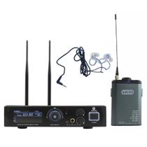 Monitor de palco sem fio custom sound cw 100 c/ receiver bodypack e fone Monitor de palco sem fio custom sound cw 100 c/ receiver bodypack e fone