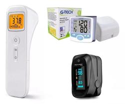 Monitor De Pressão Arterial+ Termômetro Digital Kit Combo